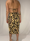 3/4 Length Leopard wrap skirt